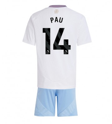 Aston Villa Pau Torres #14 Bortatröja Barn 2024-25 Kortärmad (+ Korta byxor)